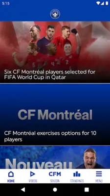 CF Montréal android App screenshot 3